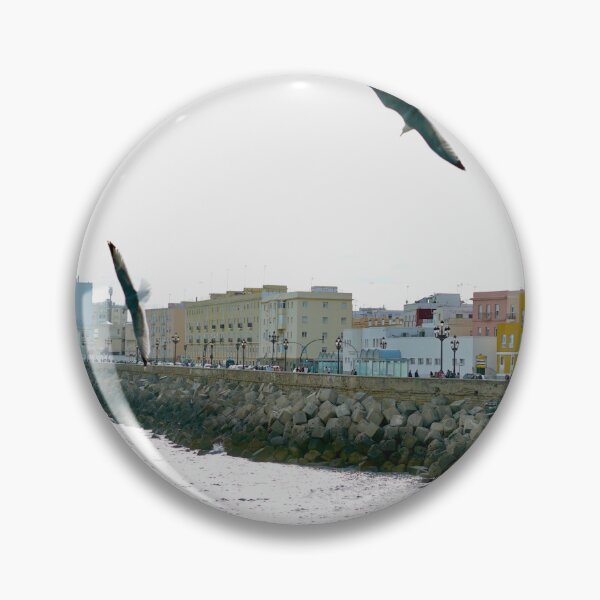 Item preview, Seagulls Over Cádiz Seafront | Coastal Spain Photography designed and sold by Tropical Blood.