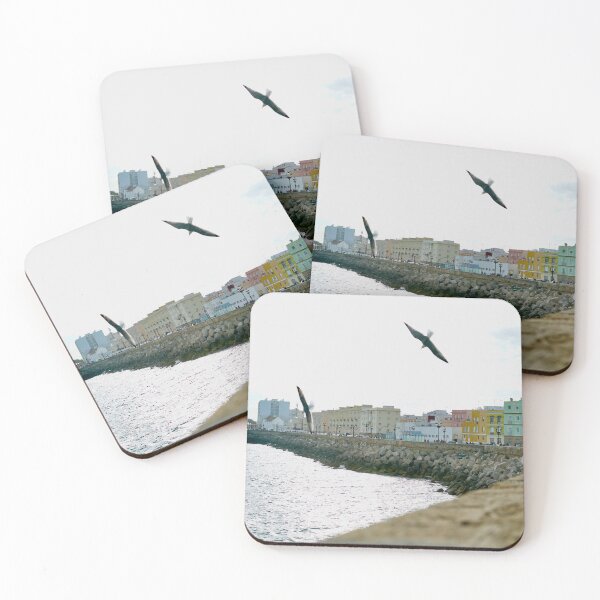 Item preview, Seagulls Over Cádiz Seafront | Coastal Spain Photography designed and sold by Tropical Blood.