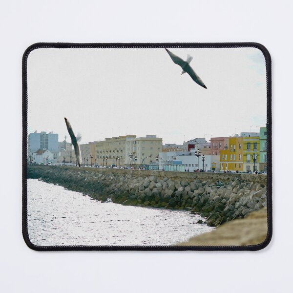 Item preview, Seagulls Over Cádiz Seafront | Coastal Spain Photography designed and sold by Tropical Blood.