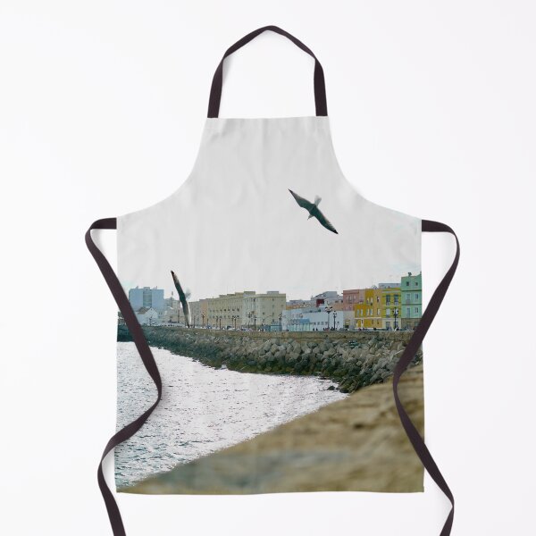 Item preview, Seagulls Over Cádiz Seafront | Coastal Spain Photography designed and sold by Tropical Blood.