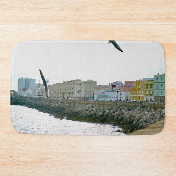 Item preview, Seagulls Over Cádiz Seafront | Coastal Spain Photography designed and sold by Tropical Blood.
