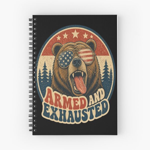 Item preview, Funny Sarcastic Vintage Retro 70s Groovy 90s Bootleg Patriotic Bear T-Shirt designed and sold by ElkasDesign.