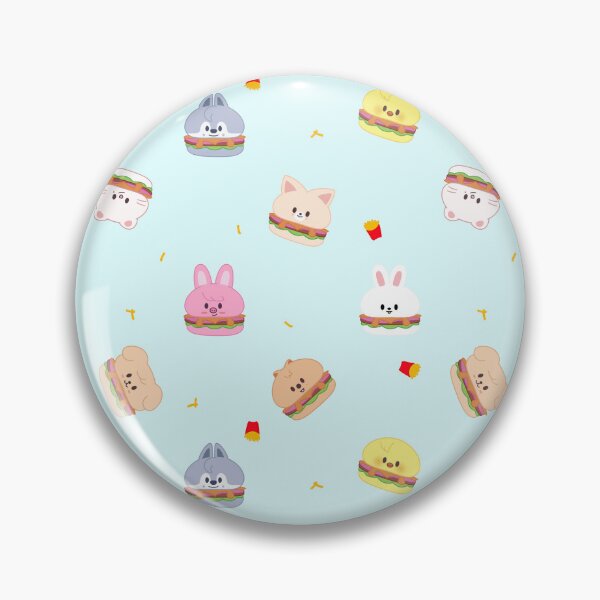 Item preview, Stray Kids hamburger with French fries pattern - SKZOO EVERYWHERE ALL AROUND THE WORLD  in North America designed and sold by 0627june.