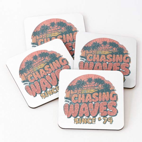 Item preview, Chasing Waves Since 74 - Vintage Distressed Surf Aesthetic designed and sold by Melian Vintage.