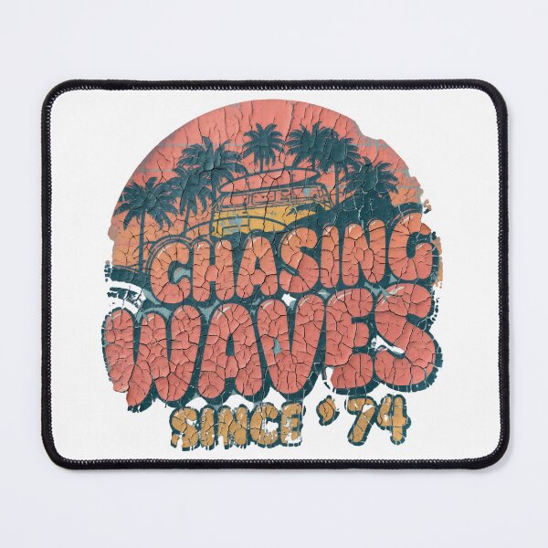 Item preview, Chasing Waves Since 74 - Vintage Distressed Surf Aesthetic designed and sold by Melian Vintage.