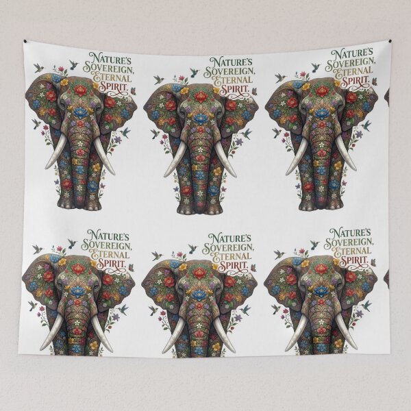 Item preview, Nature Sovereign Eternal Spirit Floral Elephant designed and sold by Sovereign Supply Co..