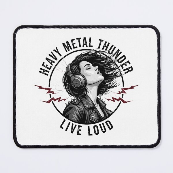 Item preview, Heavy Metal Thunder - Rock Chick Vibes designed and sold by Gaia-Alchimia.