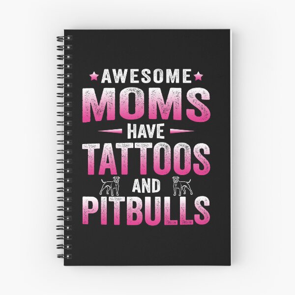 Item preview, Awesome Moms Have Tattoos And Pitbulls Funny Dog Mom Gift designed and sold by teeperfect.