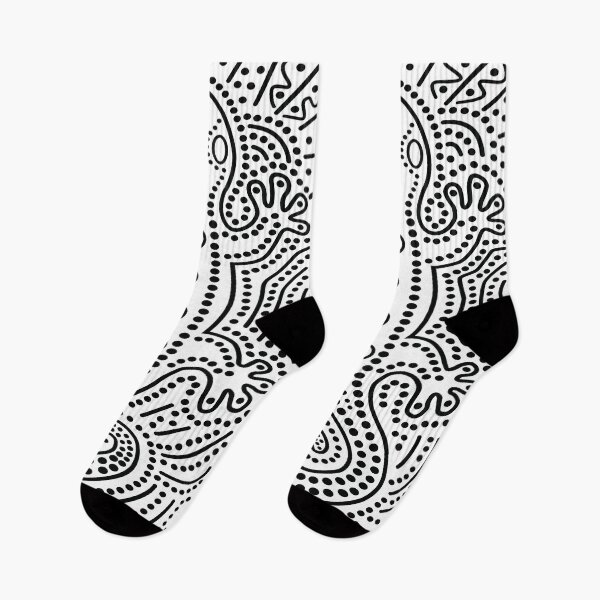 Item preview, Aboriginal Salamander Art (black) designed and sold by TeesofAuss.