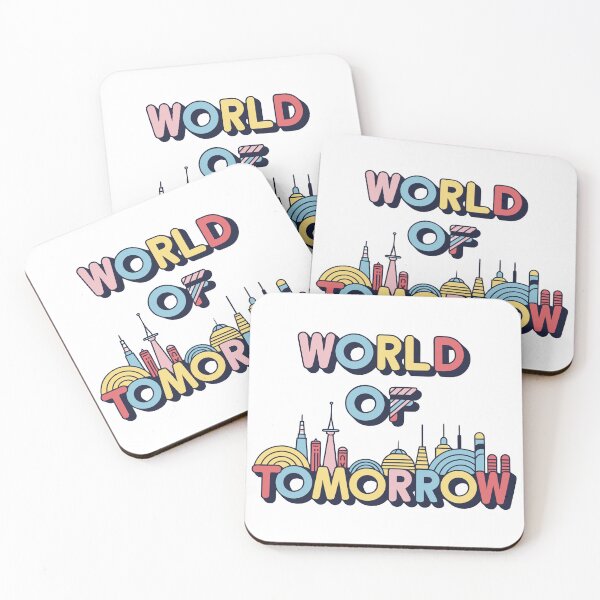 Item preview, Retro Futuristic Cityscape Typography Print designed and sold by Inklyst.