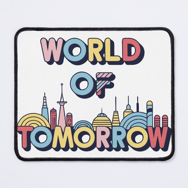 Item preview, Retro Futuristic Cityscape Typography Print designed and sold by Inklyst.