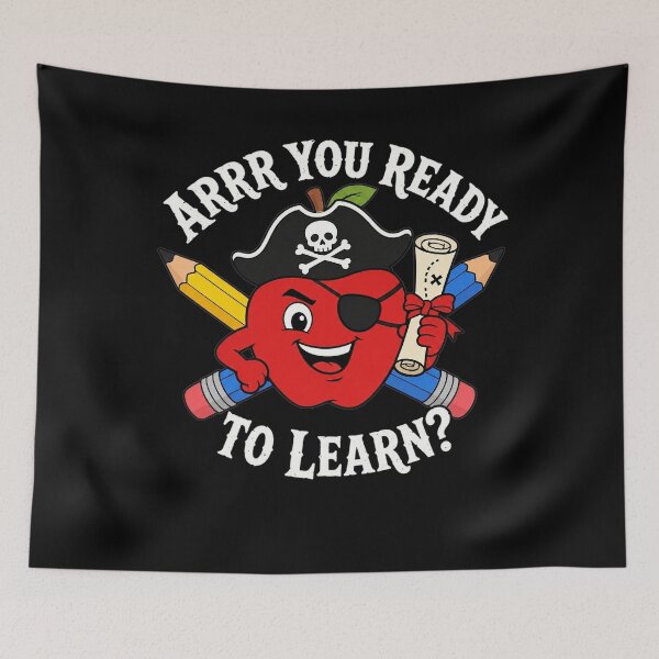Item preview, ARRR You Ready To Learn Pirate Apple Back to School designed and sold by clothesy7.