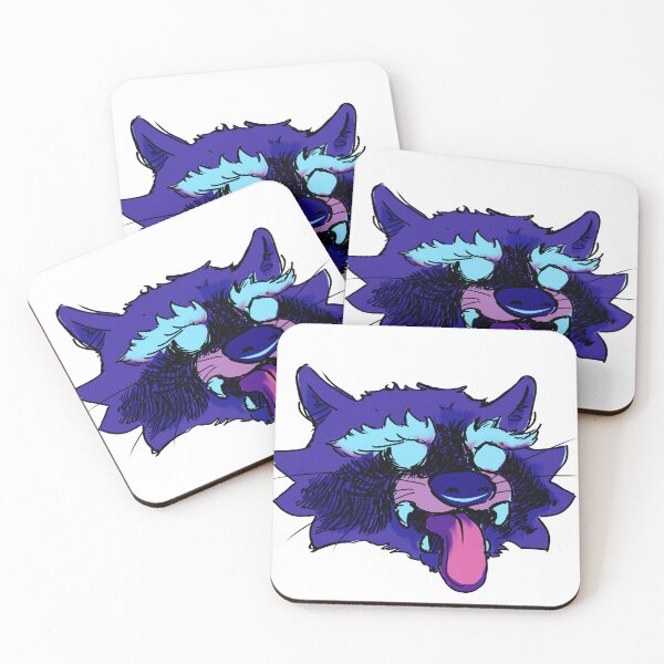 Item preview, Feral raccoon winter night designed and sold by dusty raccoon.