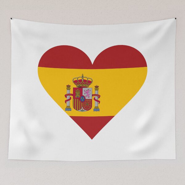 Item preview, Spain Heart Flag | I Love Spain Patriotic Symbol designed and sold by NTGUILTY.