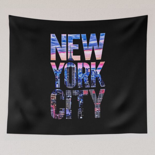 Item preview, Retro New York City Skyline Typography Aesthetic designed and sold by Core design hub .