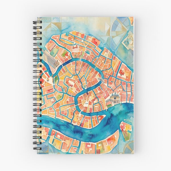 Item preview, Mapa de Venecia en acuarela designed and sold by BombasticPlanet.