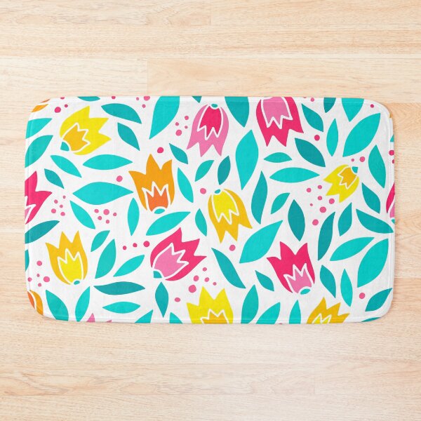 Item preview, Colorful Scandinavian Tulip Seamless Pattern | Modern Floral Spring Background Design designed and sold by Trendesigne.