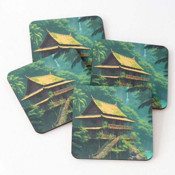Item preview, Hidden Rumah in the Rainforest designed and sold by ZenGrooves.