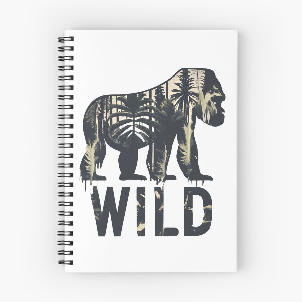 Item preview, Wild Gorilla Jungle Double Exposure Silhouette designed and sold by Shopeon Designs.
