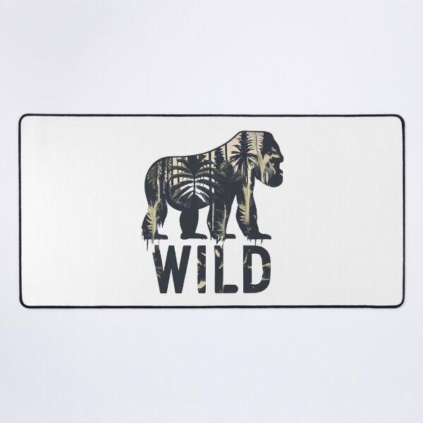 Item preview, Wild Gorilla Jungle Double Exposure Silhouette designed and sold by Shopeon Designs.