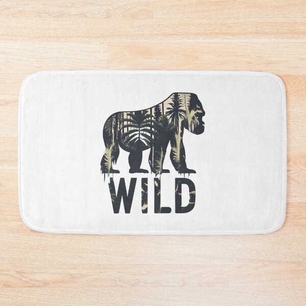 Item preview, Wild Gorilla Jungle Double Exposure Silhouette designed and sold by Shopeon Designs.