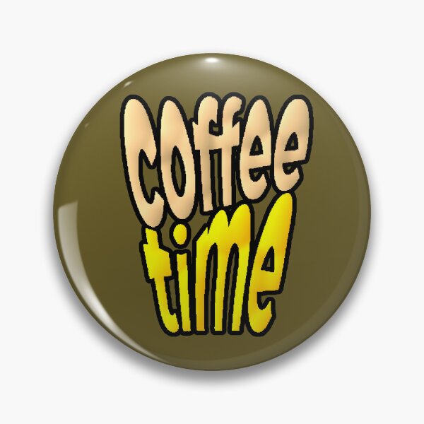Item preview, Coffee Time Yellow Bubble Typography designed and sold by AstronautMerch.
