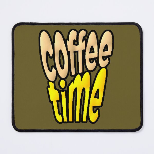 Item preview, Coffee Time Yellow Bubble Typography designed and sold by AstronautMerch.