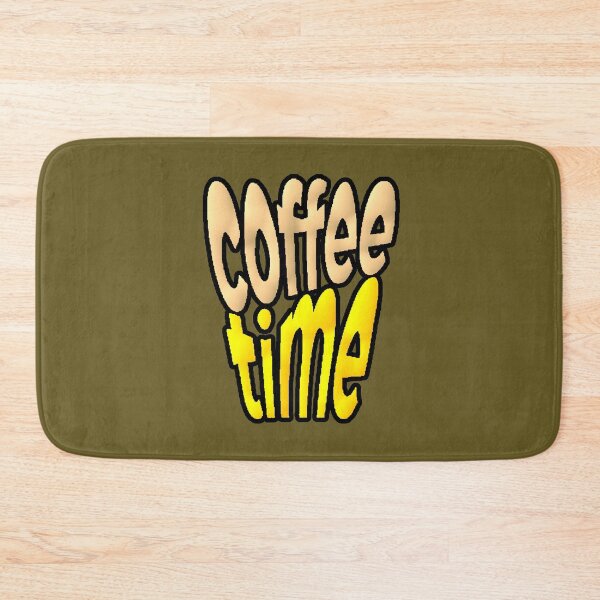 Item preview, Coffee Time Yellow Bubble Typography designed and sold by AstronautMerch.