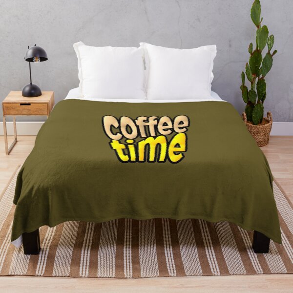 Item preview, Coffee Time Yellow Bubble Typography designed and sold by AstronautMerch.