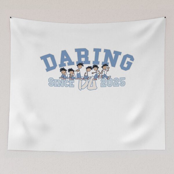 Item preview, Vintage Varsity Daring Since 2025 Retro Cartoon Boy Sequence Streetwear Graphic designed and sold by DesignArtist.ia.