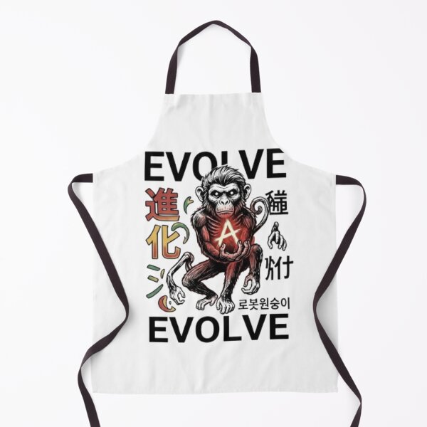 Item preview, Futuristic monkey with illuminated letters, cyber design designed and sold by Ahmedsyde.