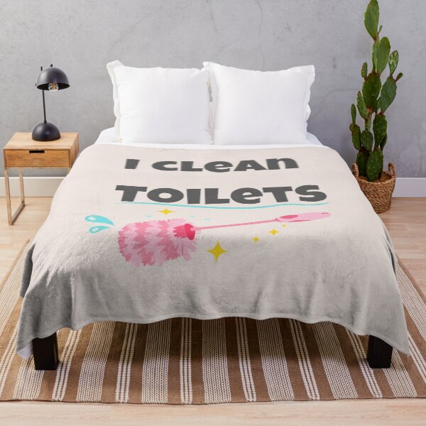 Item preview, I Clean Toilets, Funny House Cleaner, Maid Humor, Janitor Work designed and sold by toongstudio.