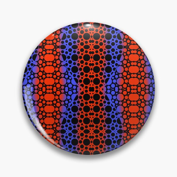 Item preview, Red and Blue Neon Geometric Circle Pattern designed and sold by SweetLilith.