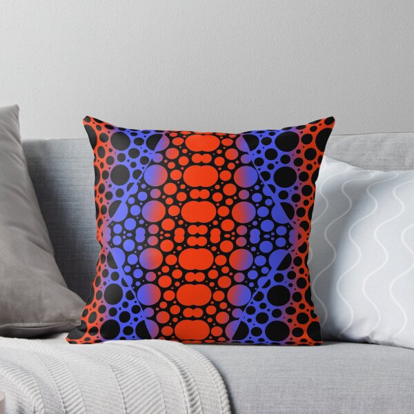 Item preview, Red and Blue Neon Geometric Circle Pattern designed and sold by SweetLilith.