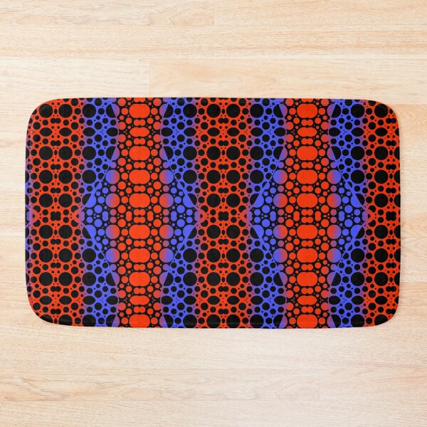 Item preview, Red and Blue Neon Geometric Circle Pattern designed and sold by SweetLilith.