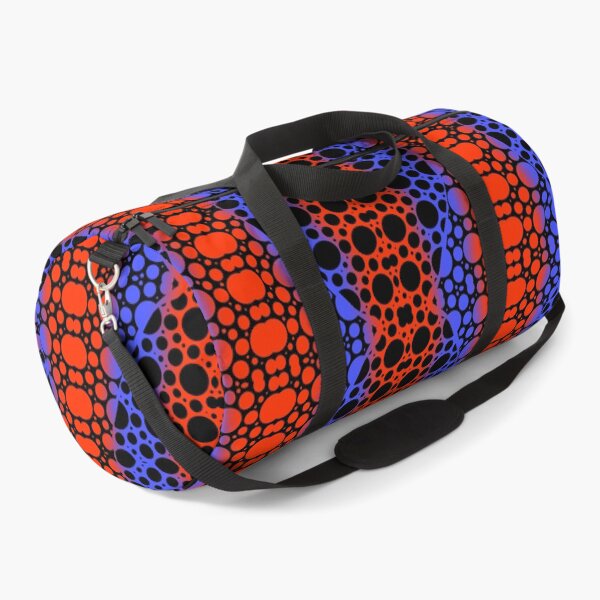 Item preview, Red and Blue Neon Geometric Circle Pattern designed and sold by SweetLilith.
