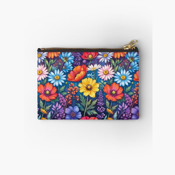 Item preview, Vivid Colorful Dense Floral Pattern designed and sold by IntelliMindDesigns.