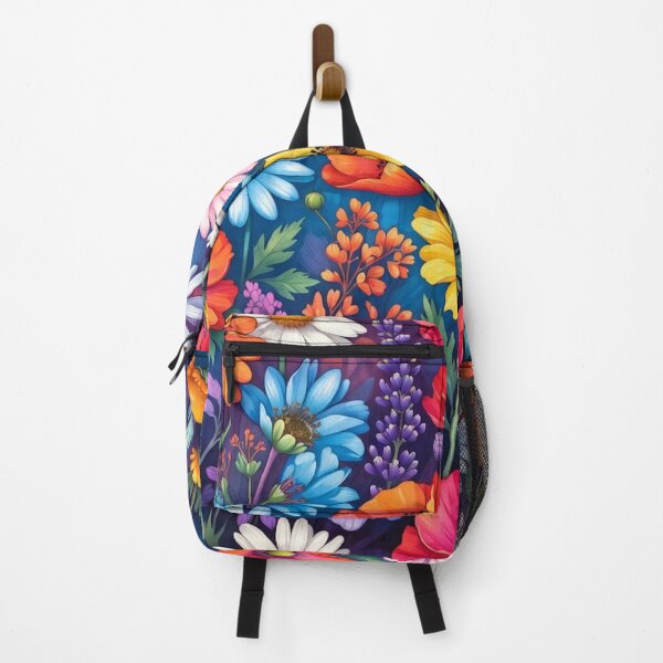 Item preview, Vivid Colorful Dense Floral Pattern designed and sold by IntelliMindDesigns.