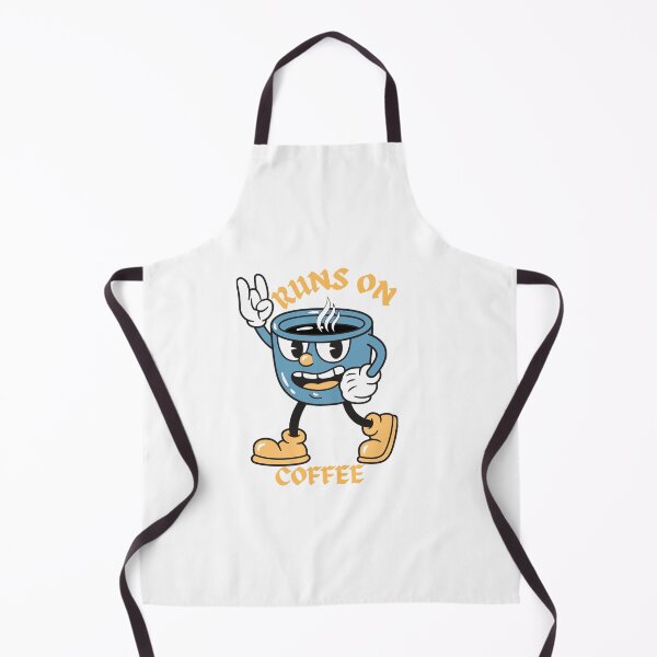Item preview, Runs On Coffee Funny Coffee Lover Retro Design designed and sold by smartprintuk.