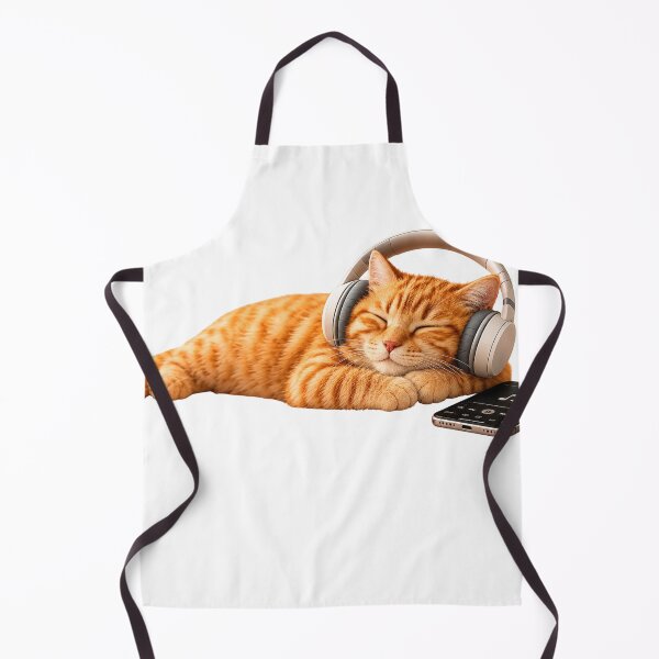 Item preview, Orange Cat Listening to Music designed and sold by shikuldo7.