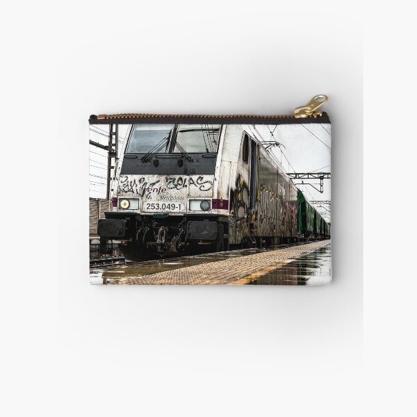 Item preview, Freight Train in the Rain | Urban Railway Photography designed and sold by Tropical Blood.