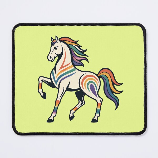 Item preview, Rainbow Prancing Horse | Modern Western Equestrian Art designed and sold by SimplyJasper.