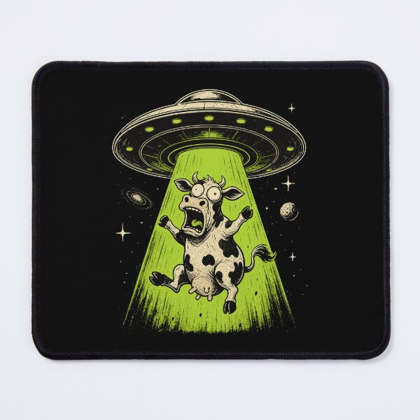 Item preview, Alien Cow Abduction Weirdcore Surreal designed and sold by HandicraftArt.