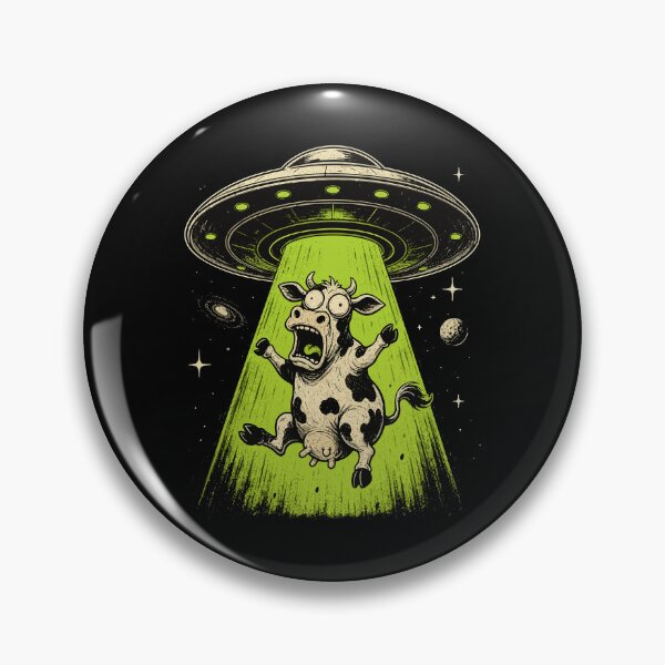 Item preview, Alien Cow Abduction Weirdcore Surreal designed and sold by HandicraftArt.