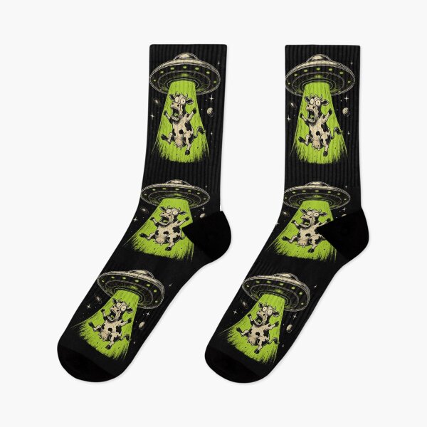 Item preview, Alien Cow Abduction Weirdcore Surreal designed and sold by HandicraftArt.