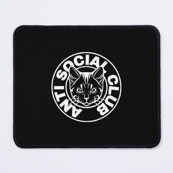 Item preview, anti social club cat designed and sold by CoconutSportsCo.