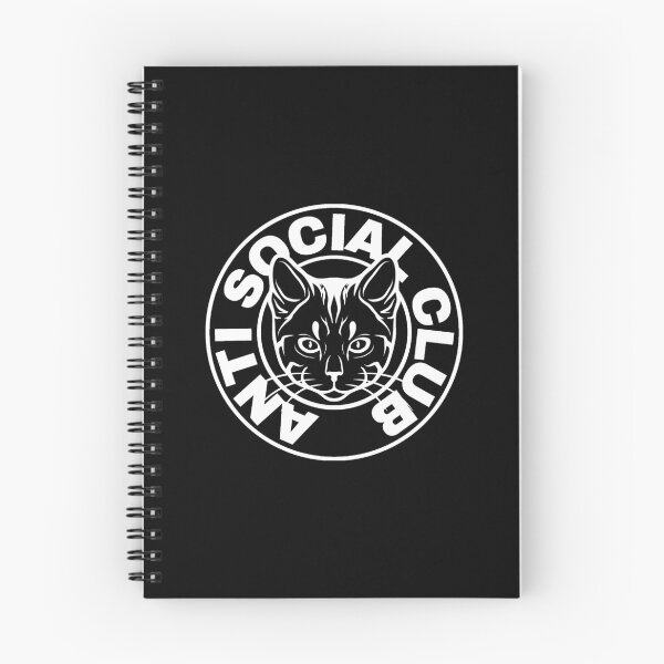 Item preview, anti social club cat designed and sold by CoconutSportsCo.