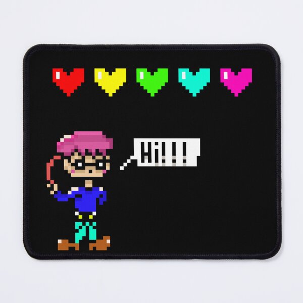 Item preview, Cute Pixel Art Gamer Boy Saying Hi Retro RPG Hearts designed and sold by RetroRlx.