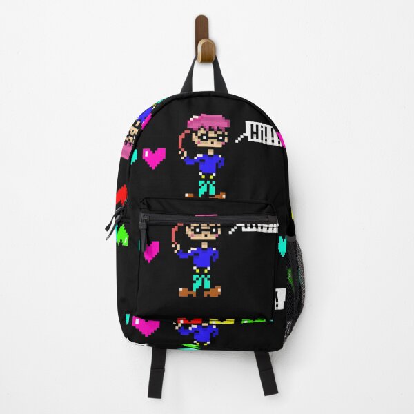 Item preview, Cute Pixel Art Gamer Boy Saying Hi Retro RPG Hearts designed and sold by RetroRlx.