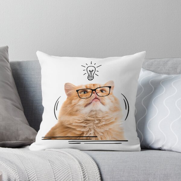 Item preview, Funny Nerd Cat with Glasses designed and sold by funwithstickers.